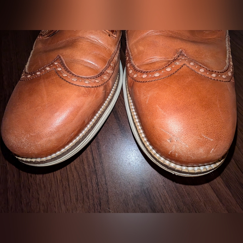 Cole Haan Oxford Original Grand Wingtip Chestnut Brown Men's Size 10 M C20778 - Picture 8 of 8
